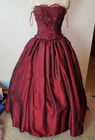 front of dress