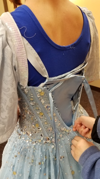 partial lacing the back, Marie in Cinderella