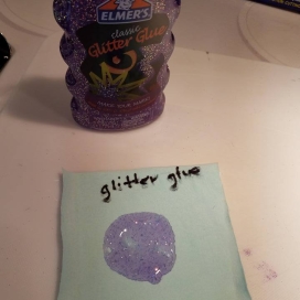 purple glitter glue