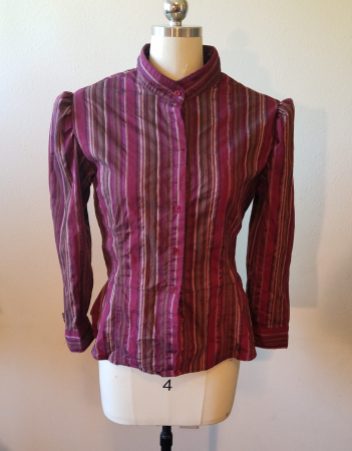 front of finished blouse